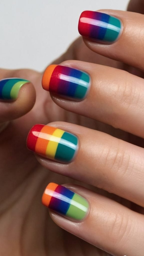 Rainbow Nails Tutorial