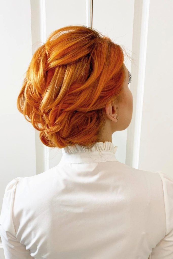 Voluminous Twisted Updo