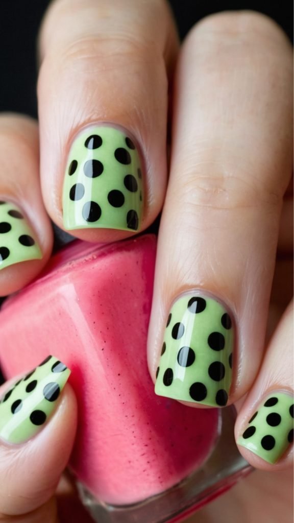 Watermelon Sugar Nail Design